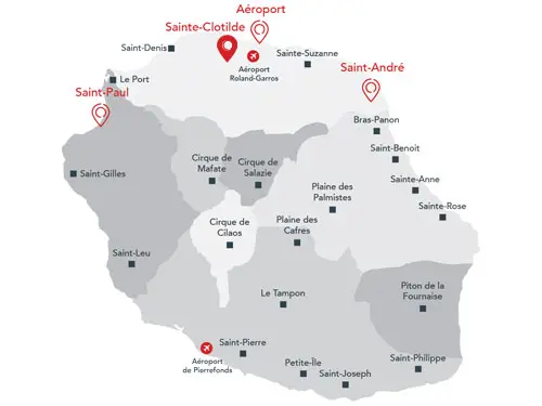 Carte de l'agence Saint-Denis